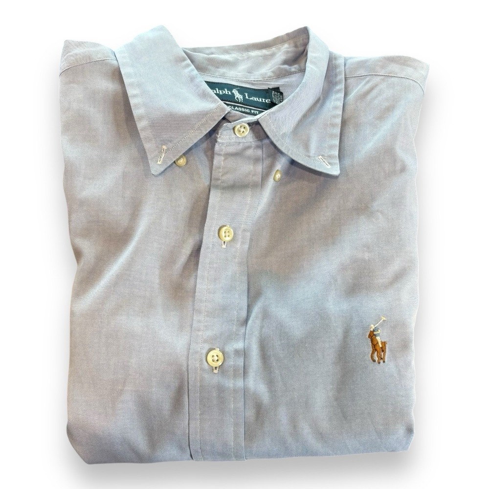 Polo Ralph Lauren Men's Dress Shirt Button Up Long Sleeve Classic Fit 16 32/33
